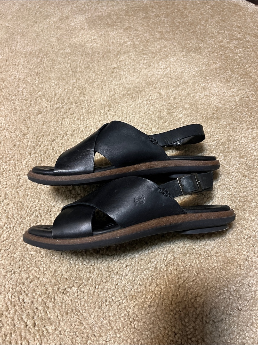 Lugz Black Crisscross Slingback Sandals - Picture 2 of 3